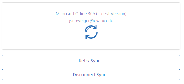 Successful Sync Message Box