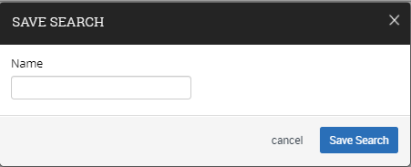 Saved Search Option